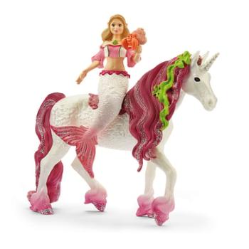 schleich ® Mořská panna Feya na podvodním jednorožci 70593