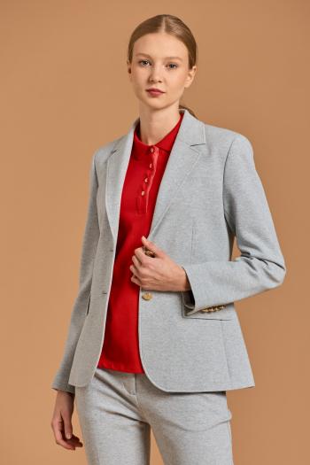 SAKO GANT D1. SLIM JERSEY BLAZER šedá 40