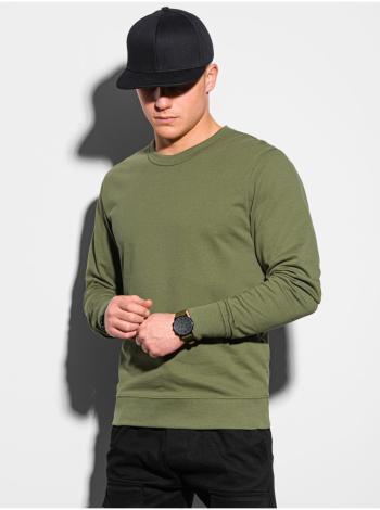 Pánská mikina bez kapuce B1153 - khaki