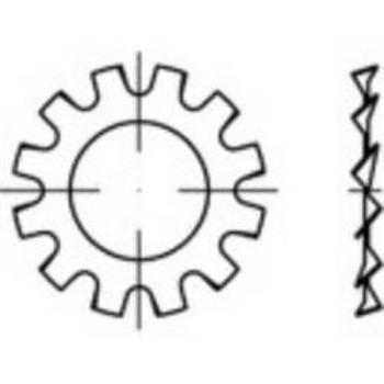 Podložky ozubené TOOLCRAFT 138360, N/A, vnější Ø: 12.5 mm, vnitřní Ø: 7.4 mm, 250 ks