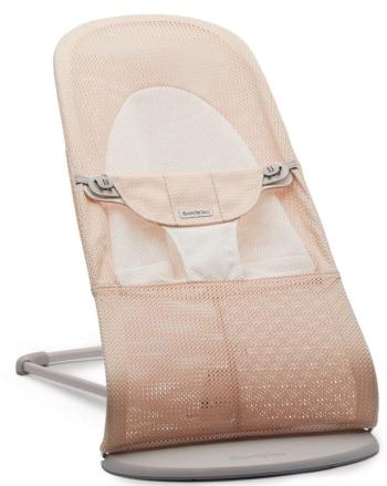 Babybjörn lehátko Balance Soft Pearly Pink/White mesh, světle šedá konstrukce