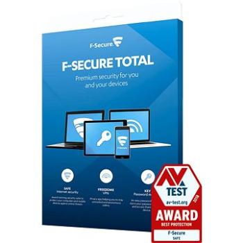 F-Secure TOTAL pro 3 zařízení na 1 rok (elektronická licence) (FCFTBR1N003E2)