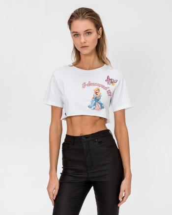 Philipp Plein Set Me Free Crop top Bílá