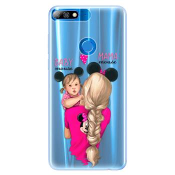 Silikonové pouzdro iSaprio - Mama Mouse Blond and Girl - Huawei Y7 Prime 2018