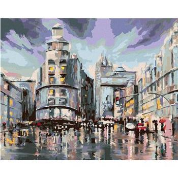 Diamondi - Diamantové malování - MADRID A DEŠTIVÉ POČASÍ, 40x50 cm, Vypnuté plátno na rám (606575B)