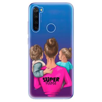 Odolné silikonové pouzdro iSaprio - Super Mama - Boy and Girl - Xiaomi Redmi Note 8T