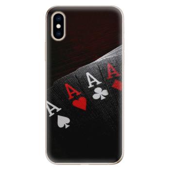 Odolné silikonové pouzdro iSaprio - Poker - iPhone XS