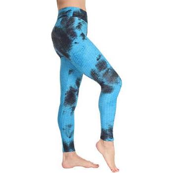 Yoga Color sportovní legíny modrá Velikost oblečení: L