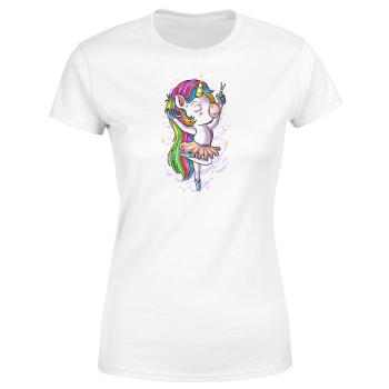 Tričko Unicorn kadeřnice – dámské (Velikost: 2XL, Barva trička: Bílá)