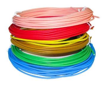 XtendLan nízkoteplotní filament PCL pro 3D pera, 6 barev, každá barva 5m  1,75mm červ/zelená/modr/žlutá/růžová/zlatá, 3DF-PCL1.75-SETA 6x5m