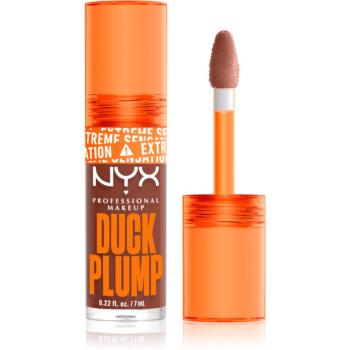 NYX Professional Makeup Duck Plump lesk na rty se zvětšujícím efektem odstín 07 Mocha Me Crazy 6,8 ml