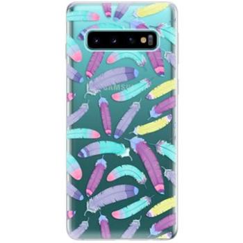 iSaprio Feather Pattern 01 pro Samsung Galaxy S10 (featpatt01-TPU-gS10)