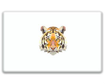 3D samolepky obdelník - 5ks Tygr
