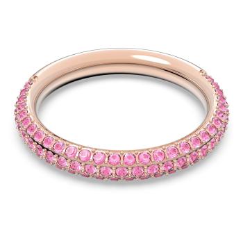 Swarovski Nádherný prsten s růžovými krystaly Swarovski Stone 5642910 55 mm