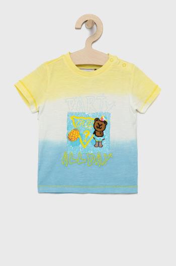 Dětské bavlněné tričko Guess vzorovaný