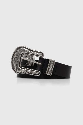 Kožený pásek Pepe Jeans SARA BELT dámský, černá barva, PL020842