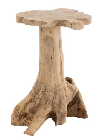 Přírodní odkládací stolek Amy z teakového dřeva - 46*43*65cm 21123