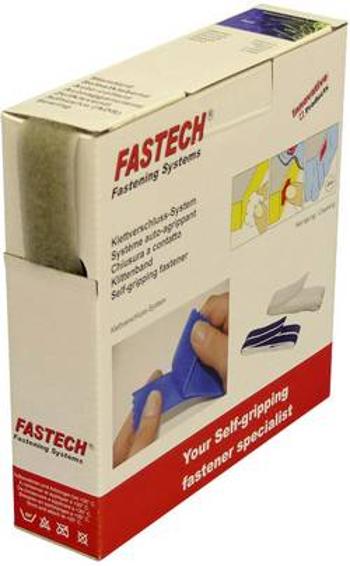 K našití pásek se suchým zipem FASTECH® B25-STD-L-081410, (d x š) 10 m x 25 mm, světle šedá, 10 m