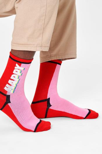 Ponožky Happy Socks pánské, červená barva