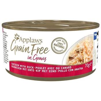 Applaws konzerva Grain Free Kuře s kachnou v omáčce 6 × 70 g (5060481897525)