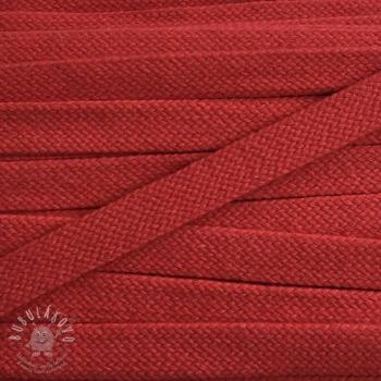 Bavlnená šnůra plochá 20 mm red