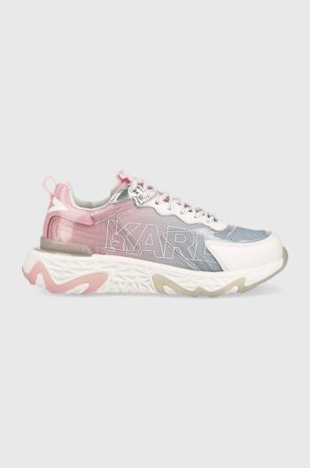 Sneakers boty Karl Lagerfeld Blaze růžová barva