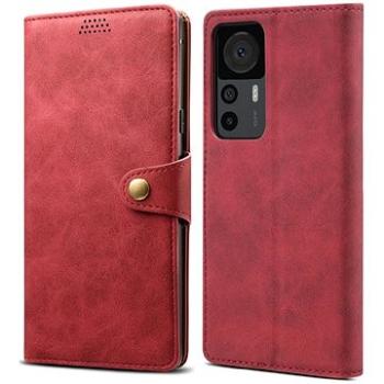Lenuo Leather flipové pouzdro pro Xiaomi 12T/12T Pro, červená (348370)