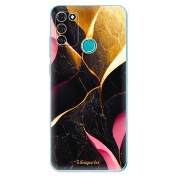 Odolné silikonové pouzdro iSaprio - Gold Pink Marble - Honor 9A