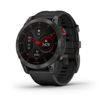 Garmin epix™ PRO Sapphire, Titan Black/ Black Silicone Band - 010-02582-11