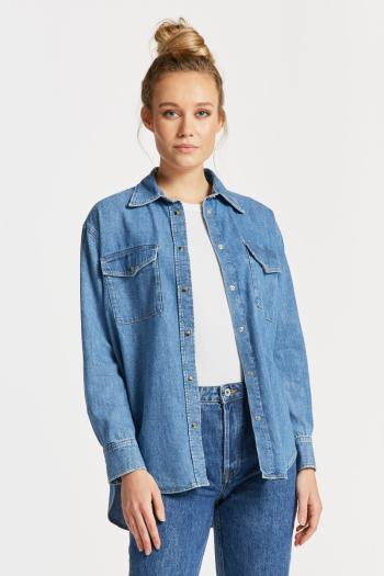 KOŠILE GANT RELAXED DENIM SHIRT modrá 34