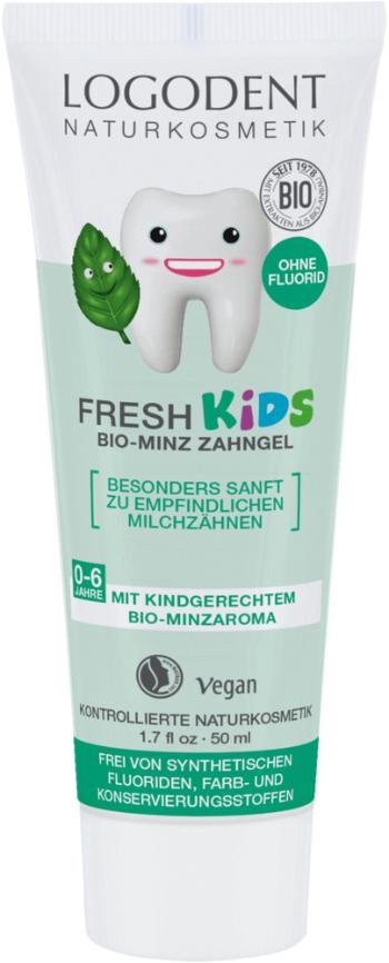 LOGODENT Fresh Kids zubní gel BIO, máta, 50 ml