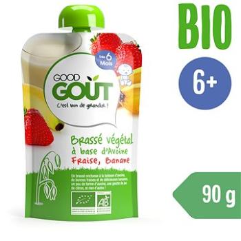 Good Gout BIO Ovesný dezert s jahodou a banánem (90 g) (3760269310759)