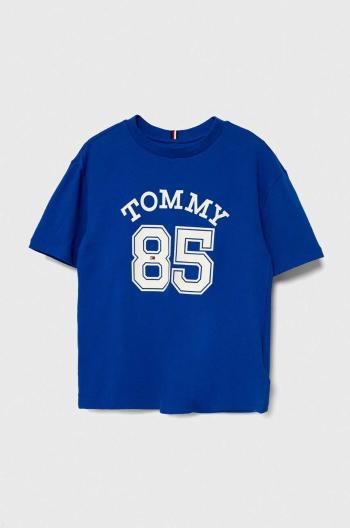 Dětské bavlněné tričko Tommy Hilfiger s potiskem