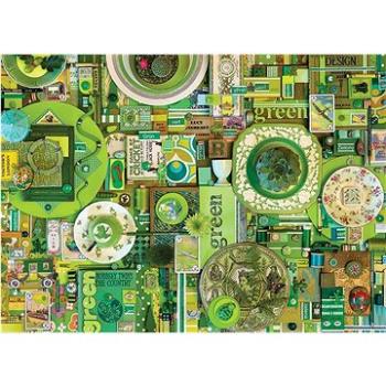 Cobble Hill Puzzle Barvy duhy: Zelená 1000 dílků (625012801492)