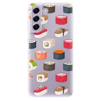 Odolné silikonové pouzdro iSaprio - Sushi Pattern - Samsung Galaxy S21 FE 5G