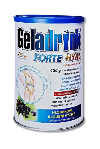 Geladrink FORTE HYAL černý rybíz práškový nápoj 420 g