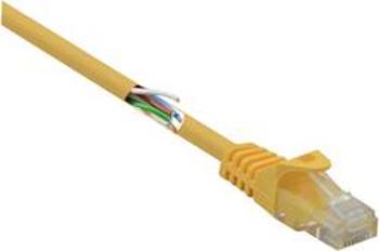 Síťový kabel RJ45 Basetech BT-1717483, CAT 5e, U/UTP, 10.00 m, žlutá