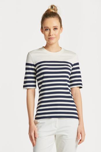 TRIČKO GANT STRIPED SS T-SHIRT bílá XS