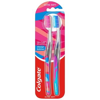 Colgate SlimSoft Design Edition zubní kartáček měkký duopack