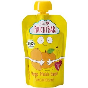FruchtBar BIO ovocná kapsička s banánem, broskví a mangem 100 g (4260133238169)