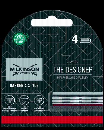 Wilkinson Sword Barber's Style The Designer náhradní hlavice 4 kusy