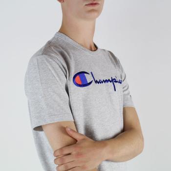 Šedé melírované tričko Crewneck T-Shirt – S