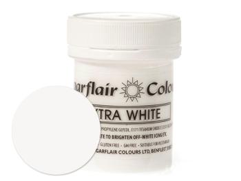 Extra bílá gelová pastová barva - bělidlo potravinářské 42 g - Sugarflair Colours