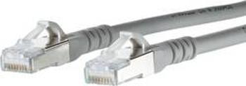 Síťový kabel RJ45 Metz Connect 1308452033-E, CAT 6A, S/FTP, 2.00 m, šedá