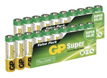 EMOS Alkalická baterie GP Super AAA (LR03), 20ks B1310GB