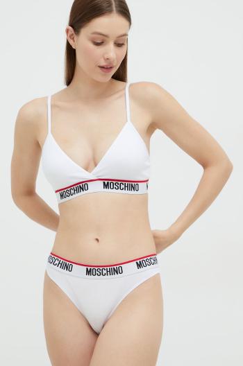 Podprsenka Moschino Underwear bílá barva,
