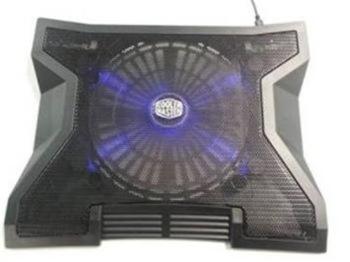 Coolermaster chladicí ALU podstavec NotePal XL pro NTB 9-17" black, 23cm blue led fan, 3port USB hub, R9-NBC-NXLK-GP