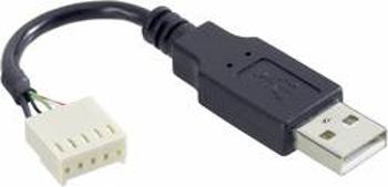 Kabelový USB-A adaptér ESKA 14193, zástrčka rovná, 1 A