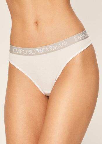 Dámská tanga Emporio Armani 163333 CC318 2PACK M Bílá