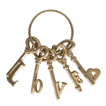 Dekorativní svazek klíčů Love - 10*5*20 cm 6Y2276GO